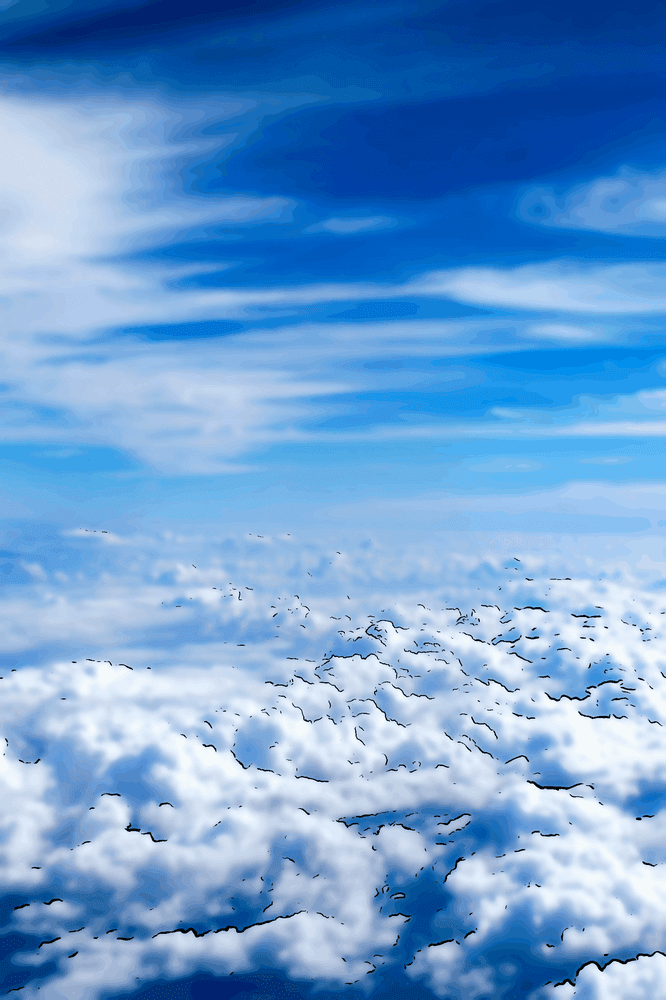 Regarder une pensée passer comme les nuages