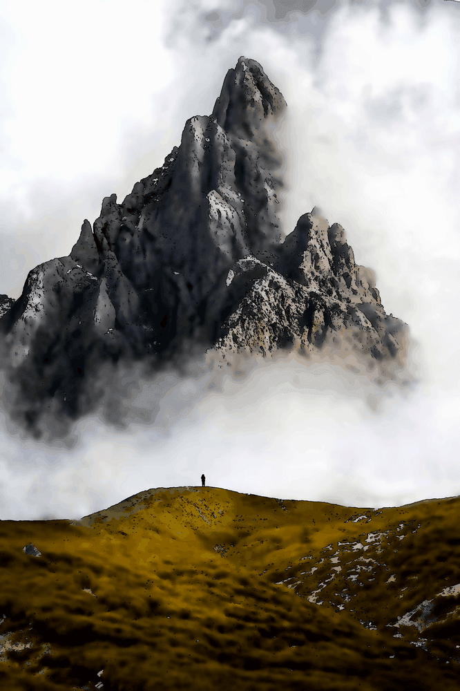 Montagne en présence